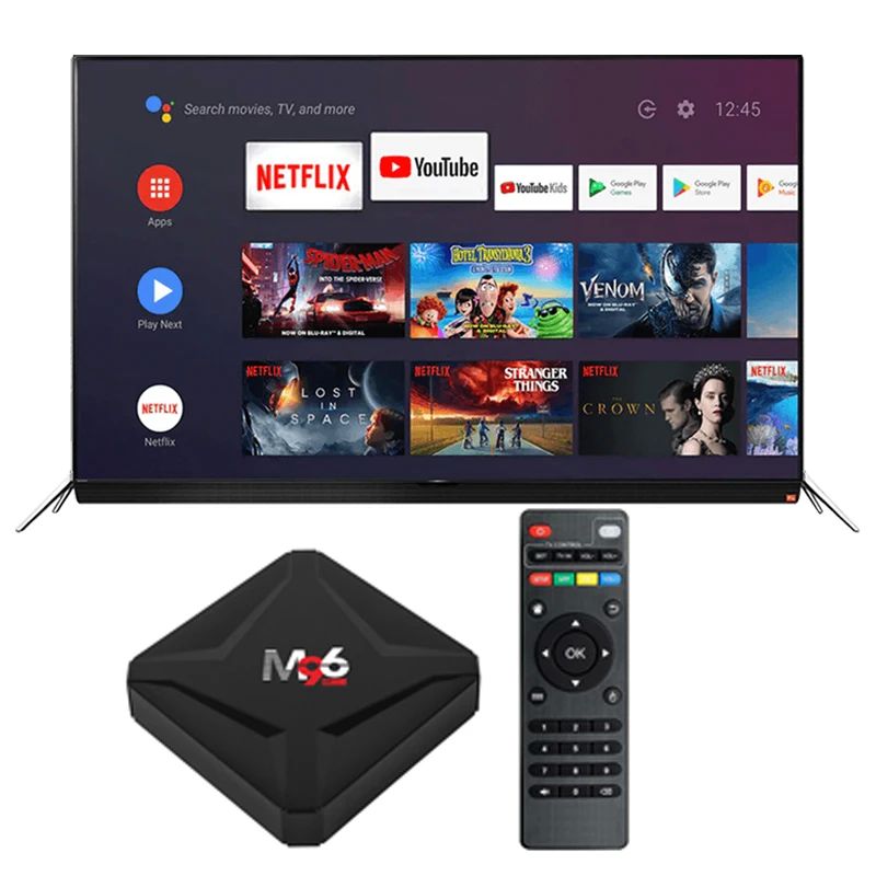 10 bit Smart TV Box M96 Mini Z H.265 4K 75fps Video Decoder 4GB DDR4 RAM