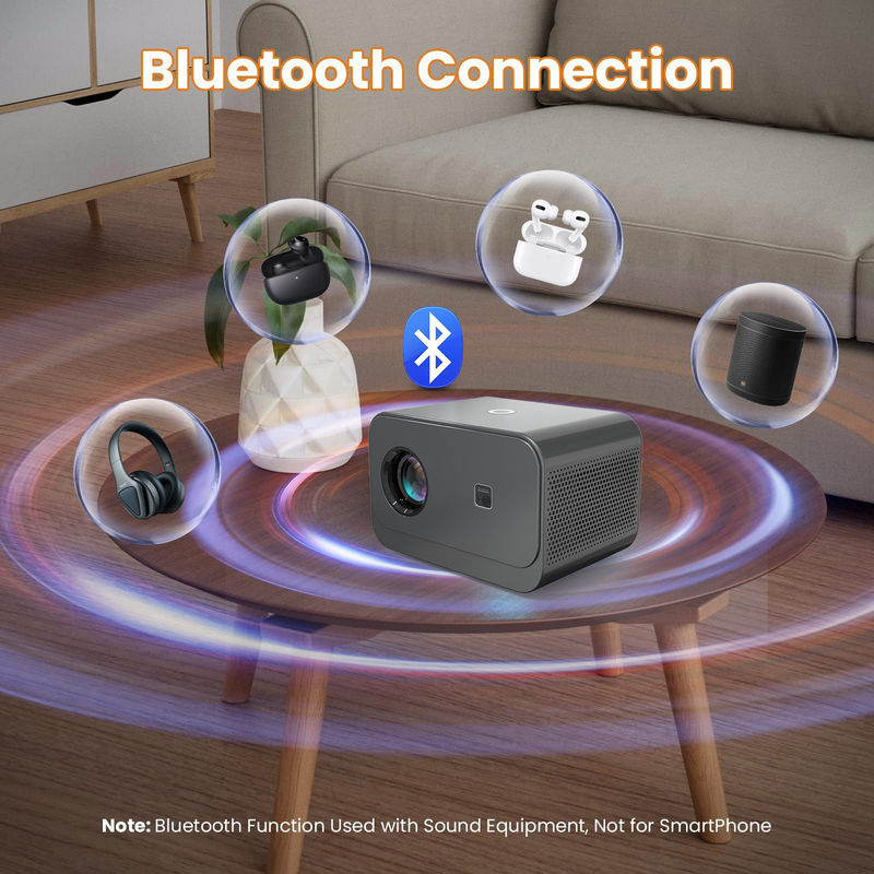 Android 9.0 Nowy produkt Elektryczny wgląd LED+LCD HDMI Projektor 200 lumenów