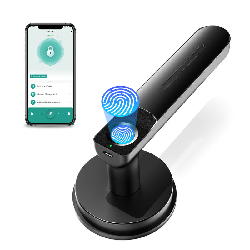 Funkcja aplikacji, Smart Fingerprint Door Lock, Keyless Door Lock with Handle, Room Door Lock dla sypialni / biura