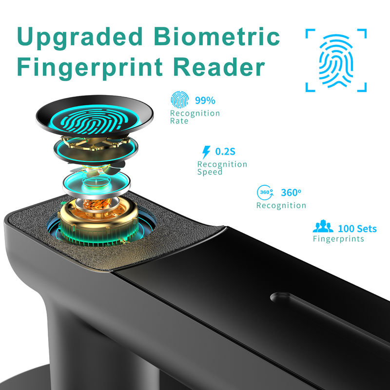 Funkcja aplikacji, Smart Fingerprint Door Lock, Keyless Door Lock with Handle, Room Door Lock dla sypialni / biura