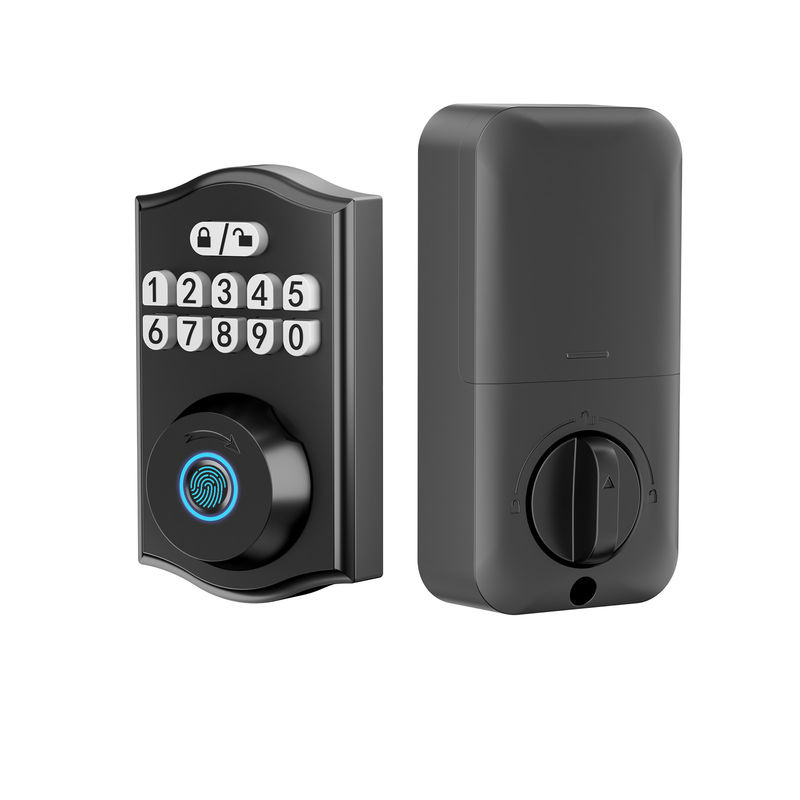 Smart Door Lock, Keyless Entry Door Lock, Fingerprint Door Lock Keypad Deadbolt z 2 kluczami, Smart Locks dla drzwi wejściowych