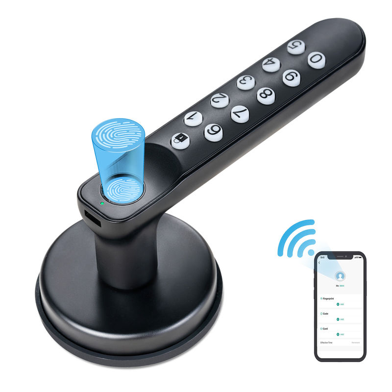 Klucz zapasowy, Smart Fingerprint Door Knob T02, klucz bez klucza z klawiaturami, Smart Door Lock w aplikacji Tuya
